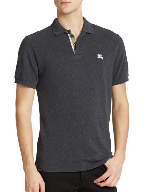 burberry polo grey|burberry polo shirts men's outlet.